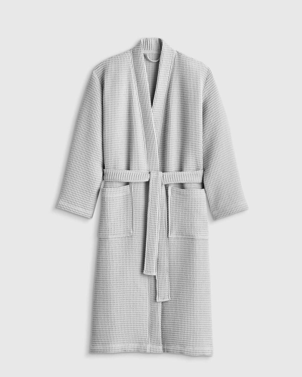 NWT Quince Organic Turkish Waffle Robe Mist Gray M